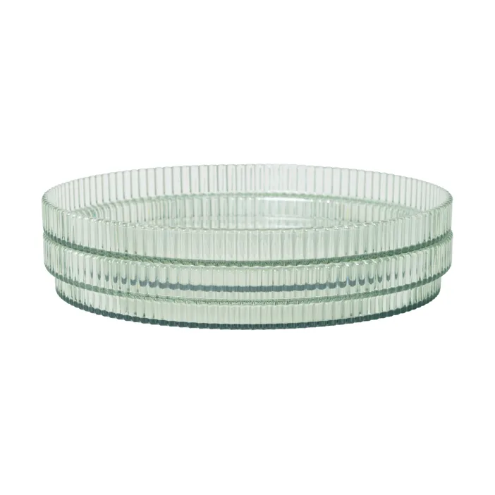 Talerz dziecięcy Ripple kids, Tea green, 2 szt. Ferm Living