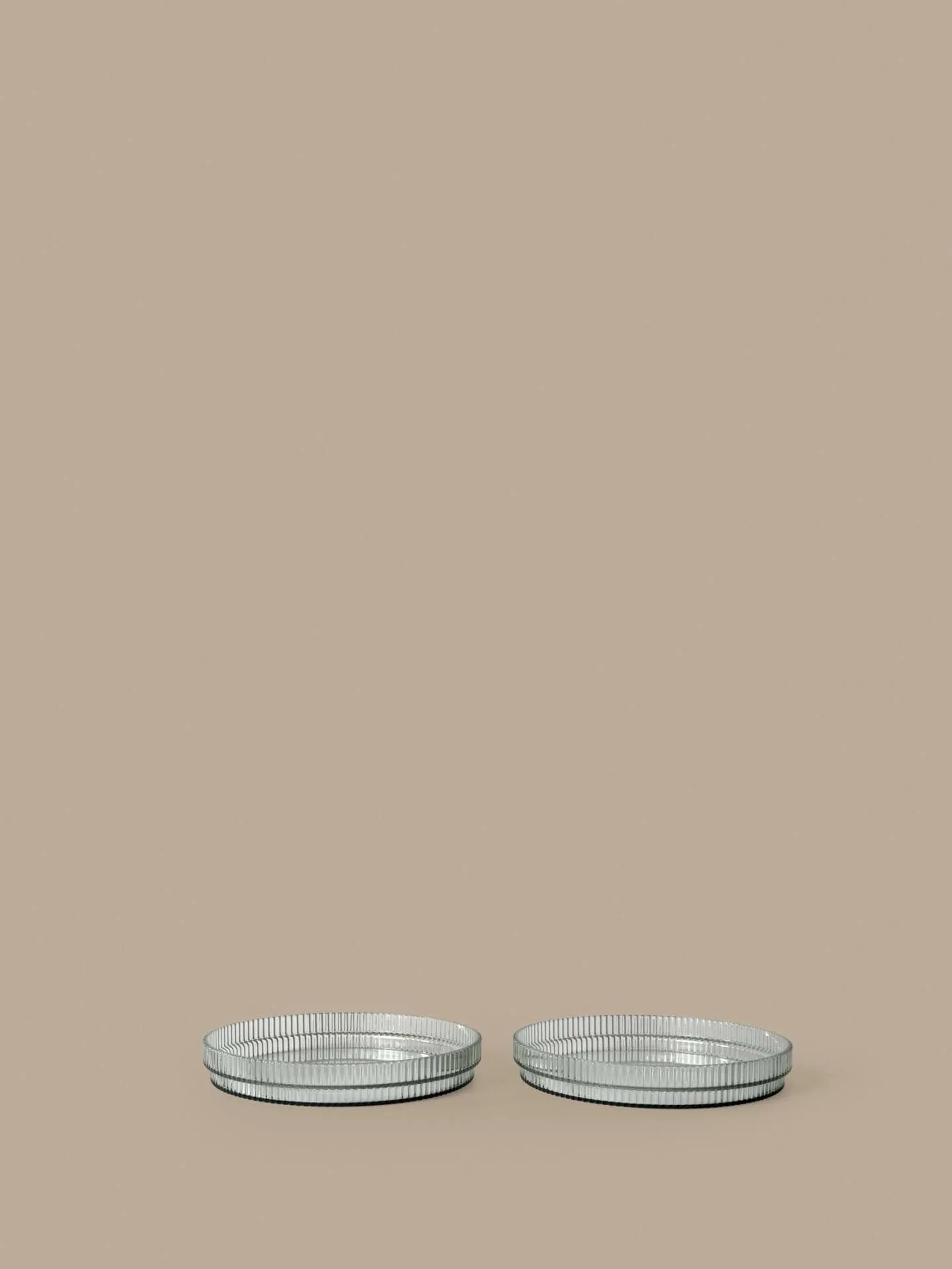 Talerz dziecięcy Ripple kids, Tea green, 2 szt. Ferm Living
