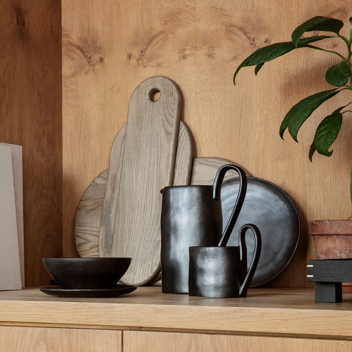Talerz Flow 22 cm, Czarny Ferm Living
