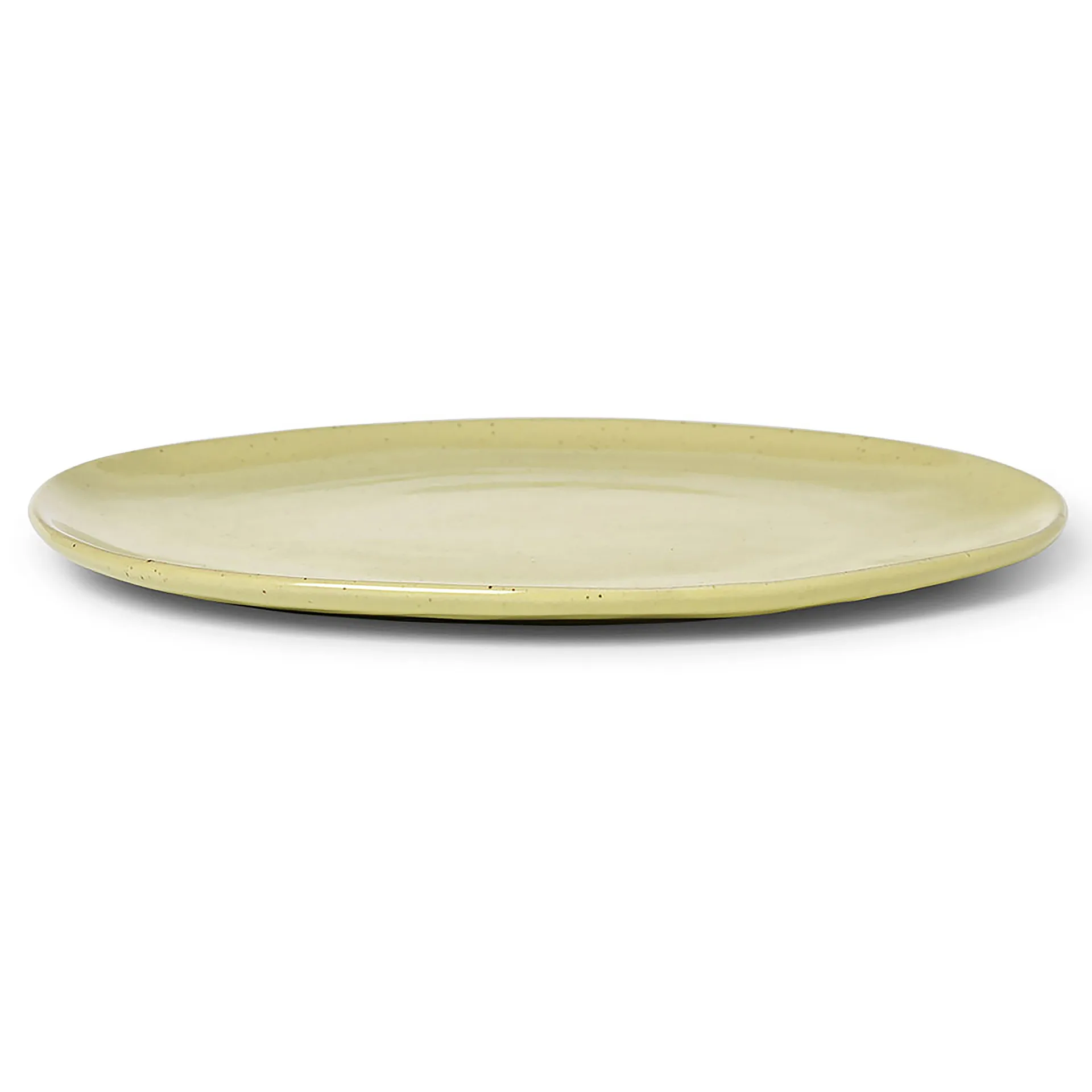 Talerz Flow 27 cm, Yellow Speckle Ferm Living