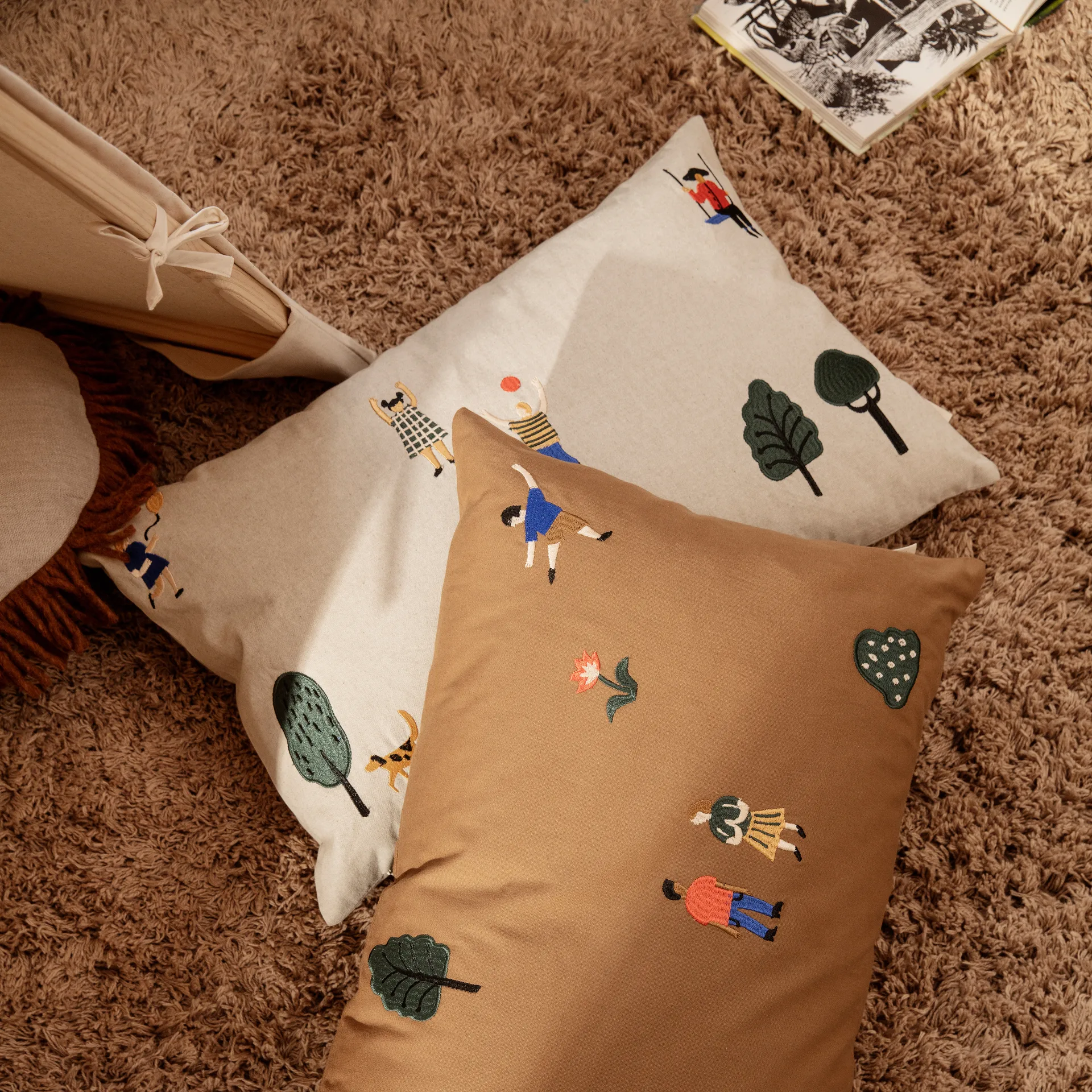 The Park poduszka 40x60 cm, natural Ferm Living