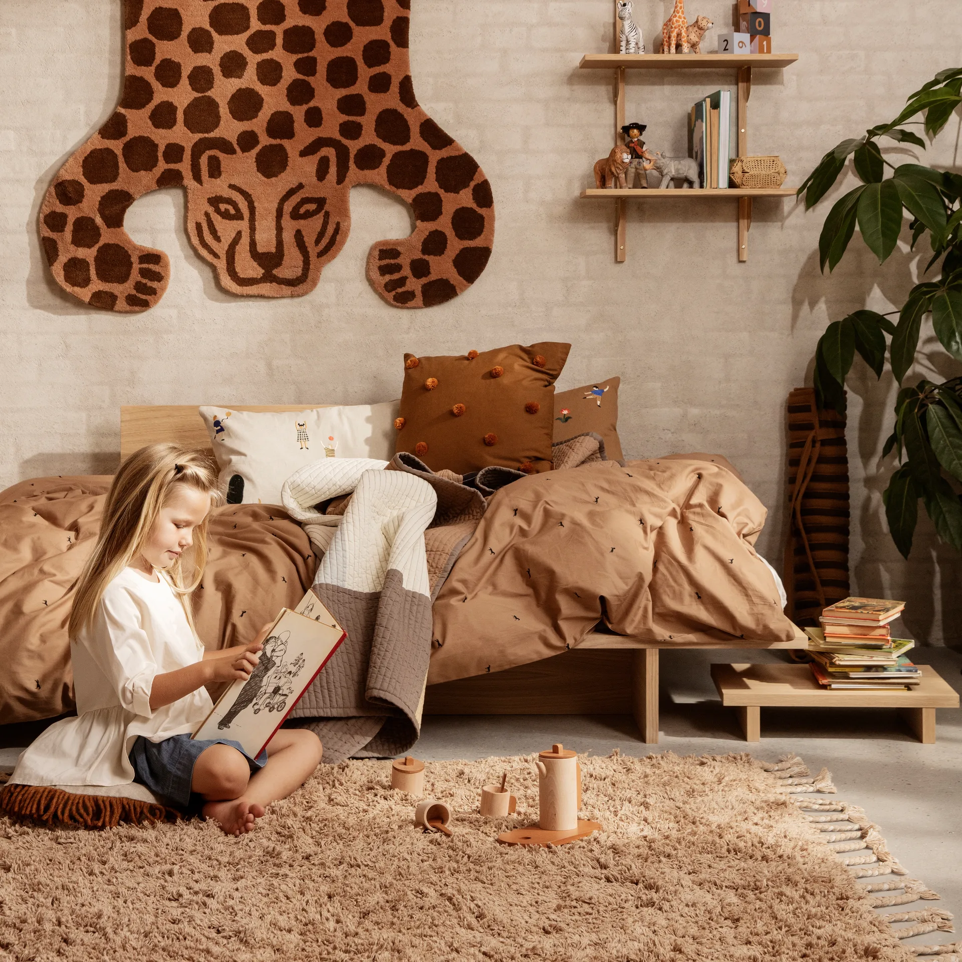 The Park poduszka 40x60 cm, natural Ferm Living