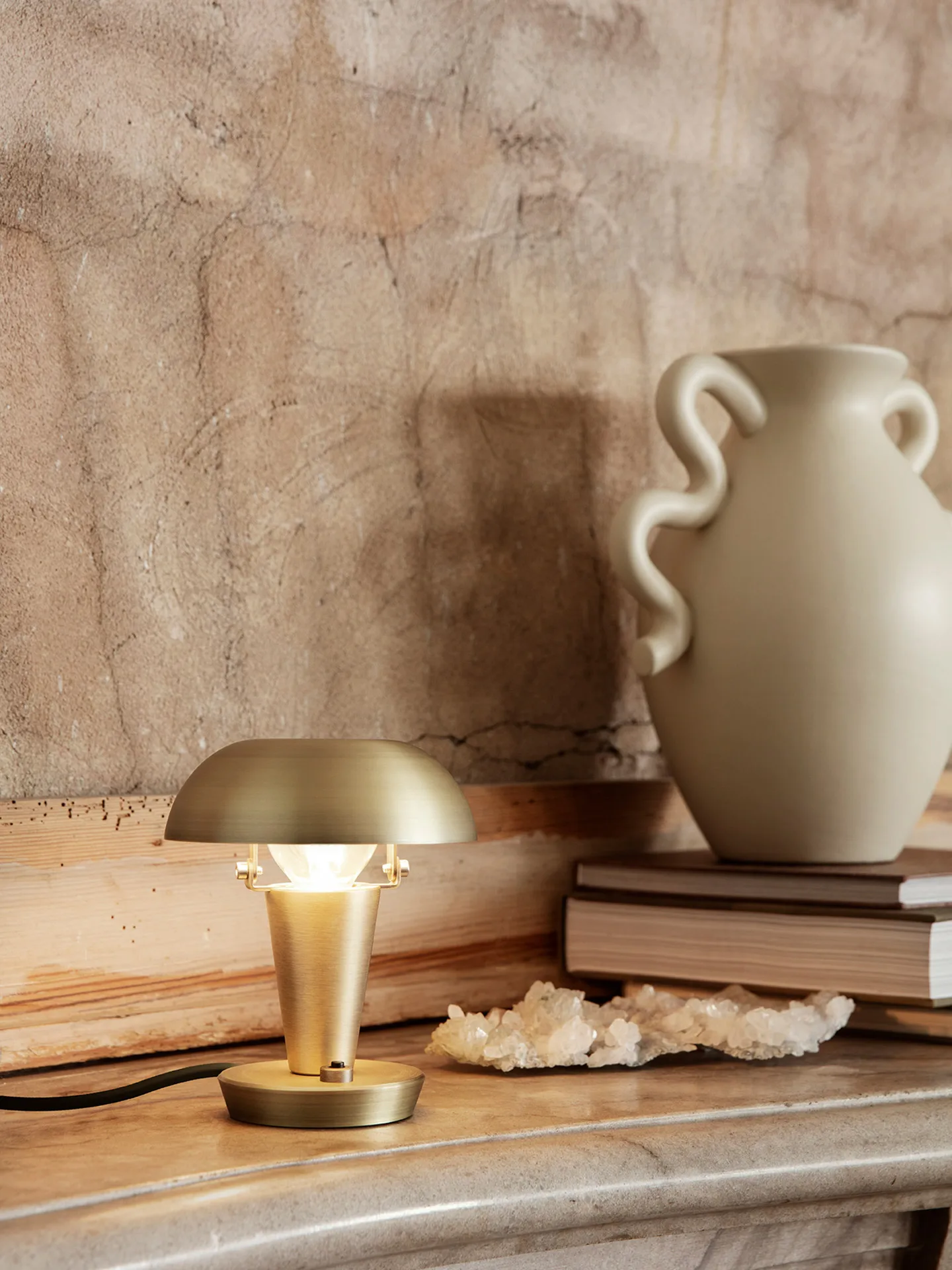 Tiny lampa 14 cm, brass Ferm Living