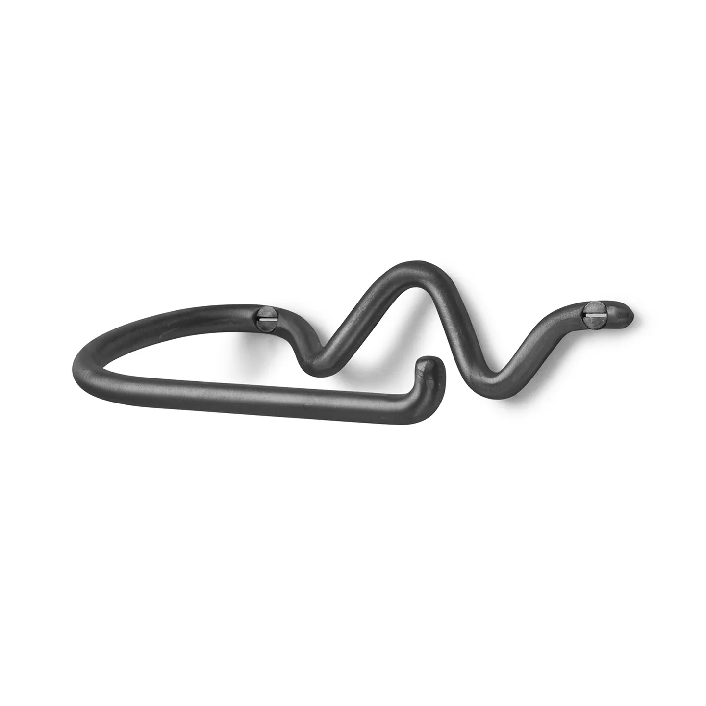 Uchwyt na papier toaletowy Curvature , Czarny mosiądz Ferm Living