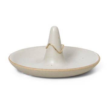 Uchwyt na pierścionki Ring Cone - Off-white speckle - Ferm Living