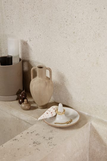 Uchwyt na pierścionki Ring Cone - Off-white speckle - Ferm Living