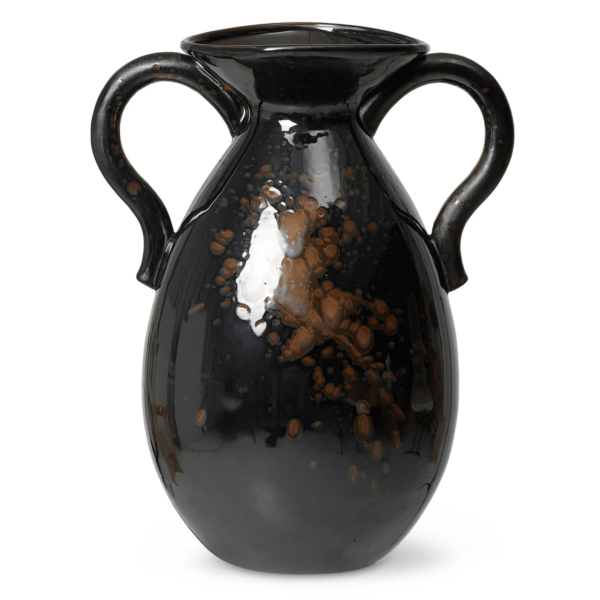 Verso wazon podłogowy 49 cm, Black-brown Ferm Living