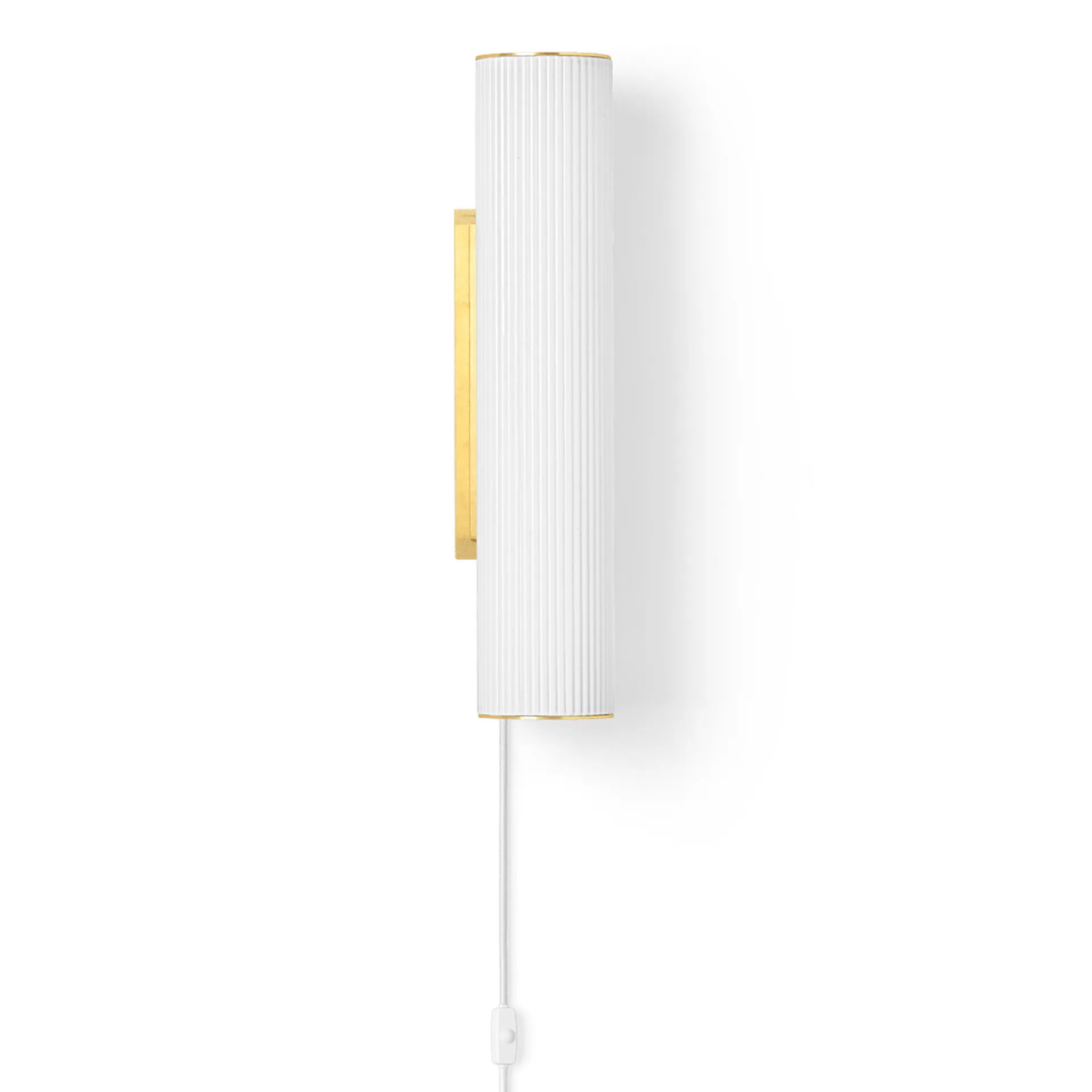 Vuelta lampa ścienna 40 cm, White-brass Ferm Living
