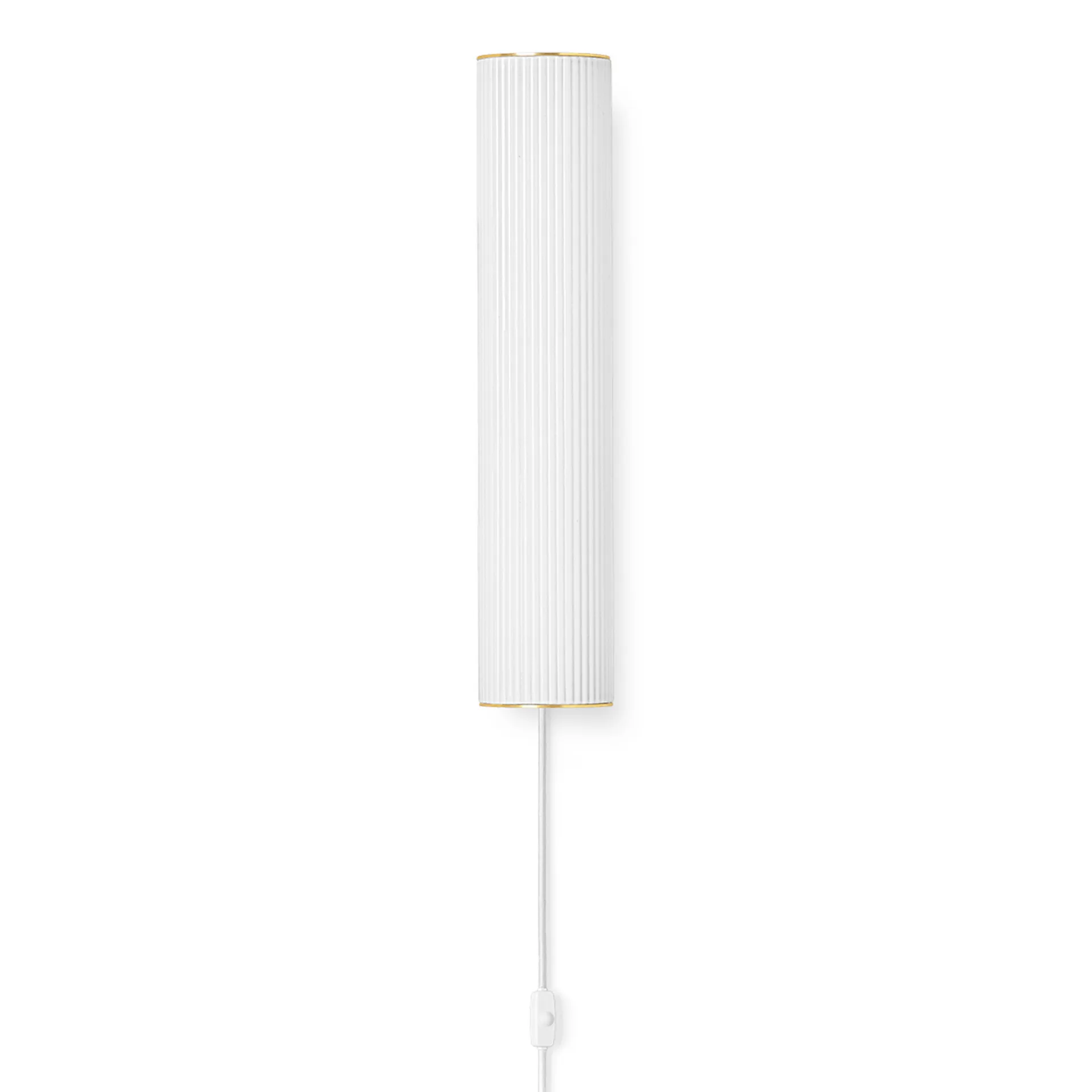 Vuelta lampa ścienna 40 cm, White-brass Ferm Living