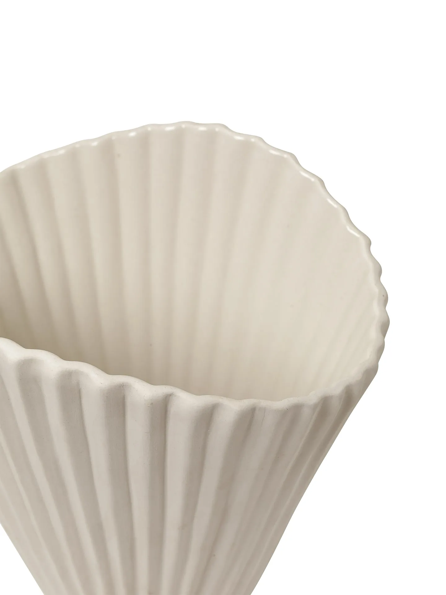 Wazon Fountain 30,5 cm, biel Ferm Living