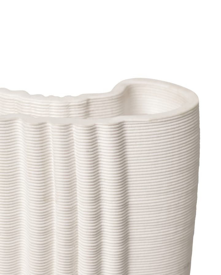 Wazon Moire 19x30 cm, Złamana biel  Ferm Living