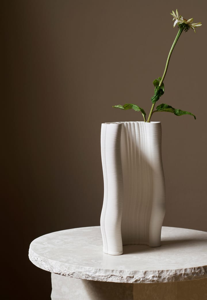 Wazon Moire 19x30 cm, Złamana biel  Ferm Living