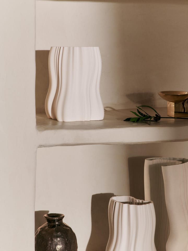 Wazon Moire 20 cm, Off-white Ferm Living