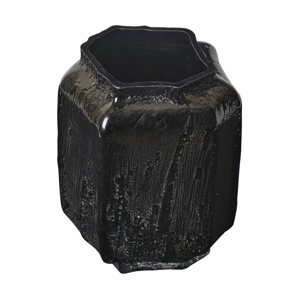 Wazon Mokuri, Black, 25 cm Ferm Living