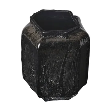 Wazon Mokuri - Black, 25 cm - Ferm Living