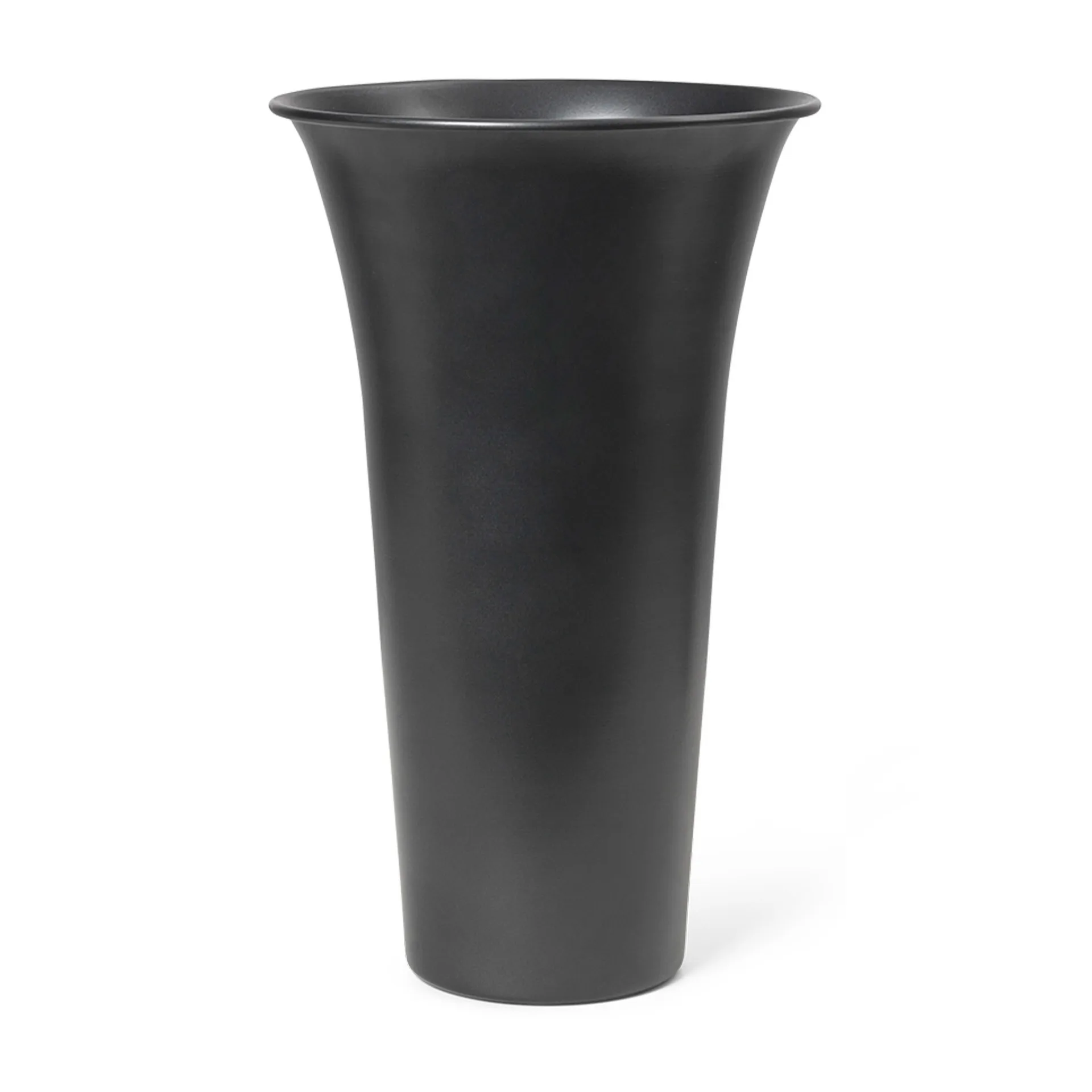 Wazon Spun Alu Ø21,3x41,9 cm, Aluminium barwione na czarno Ferm Living