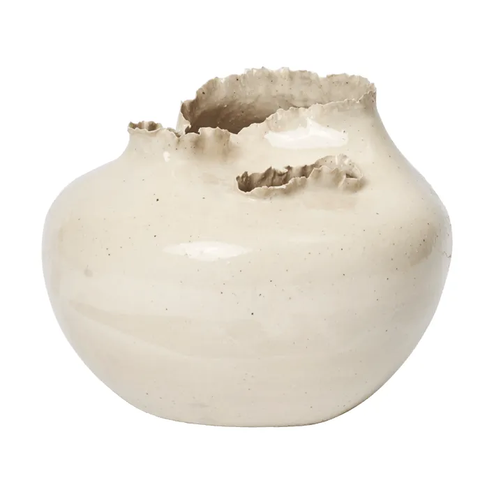 Wazon Tereo - Off-white speckle, 18 cm - Ferm Living