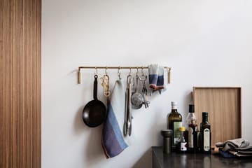 Wieszak kuchenny - 6 uchwytów - brass - Ferm Living