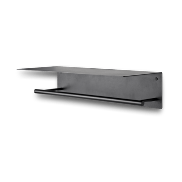 Wieszak na ręczniki Dora z półką - Black - Ferm Living