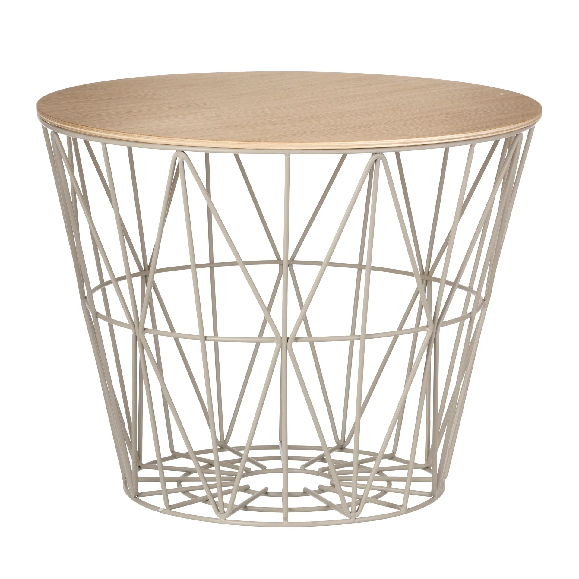 Wire pokrywa do kosza, olejowany dąb, mały Ø 40 cm Ferm Living