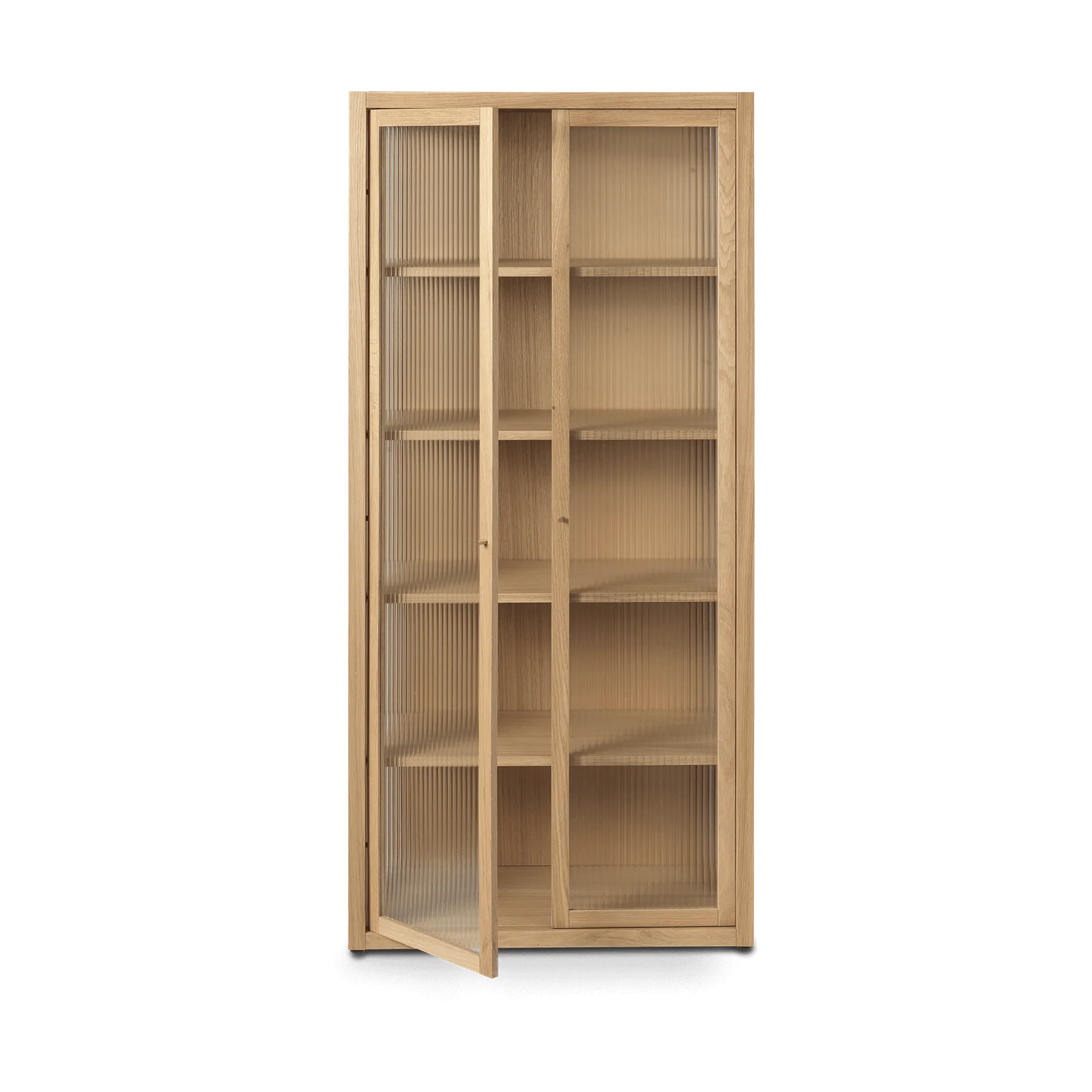 Witryna Reed 70x155 cm, Natural oak Ferm Living