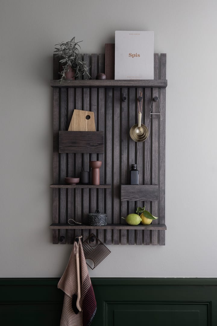 Wooden multi shelf półka  - Ciemny popiół - ferm LIVING