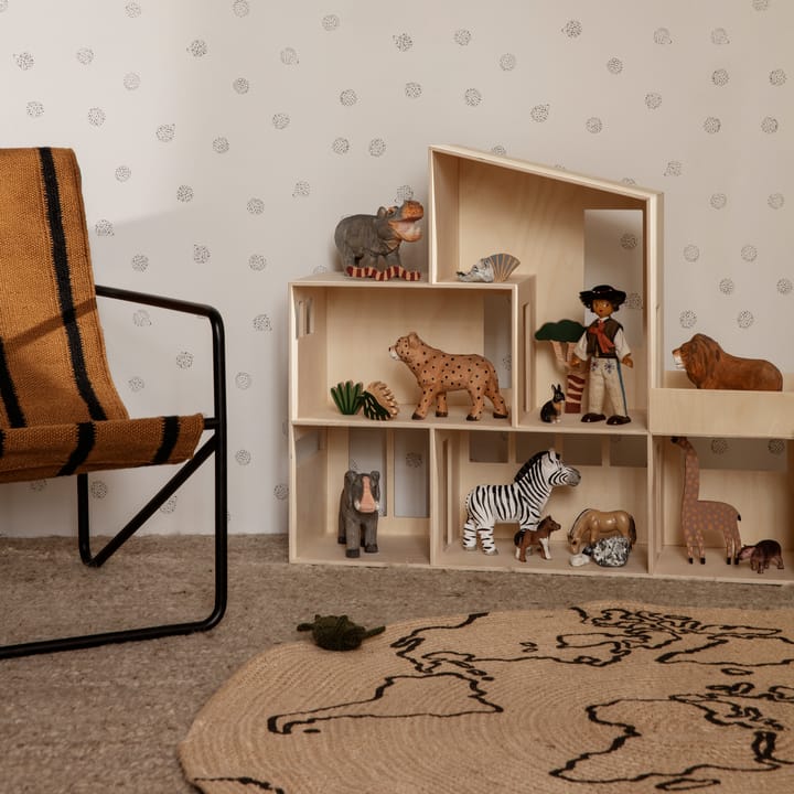 World dywan z juty, mały, beige Ferm Living