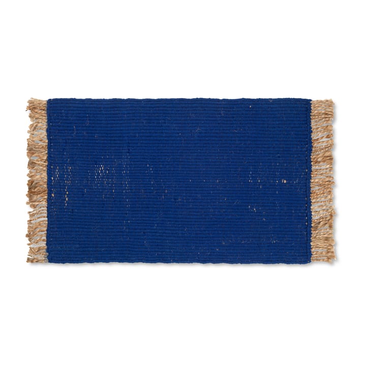Wycieraczka Block 80x50 cm - Niebieski - Ferm Living