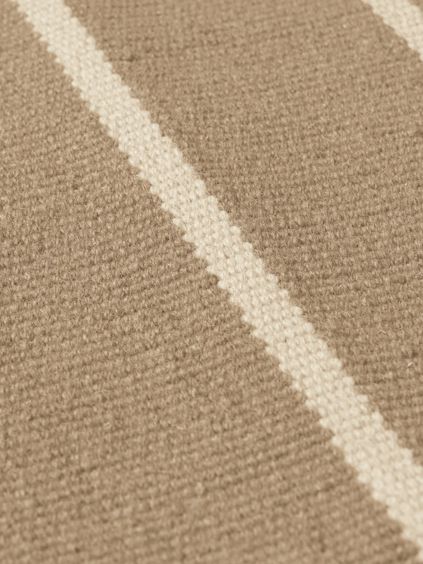Wycieraczka Calm kelim, Dark Sand, Off-white, 50x70 cm Ferm Living