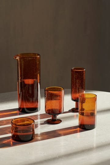Wysoka szklanka Oli 22 cl - Amber - Ferm Living