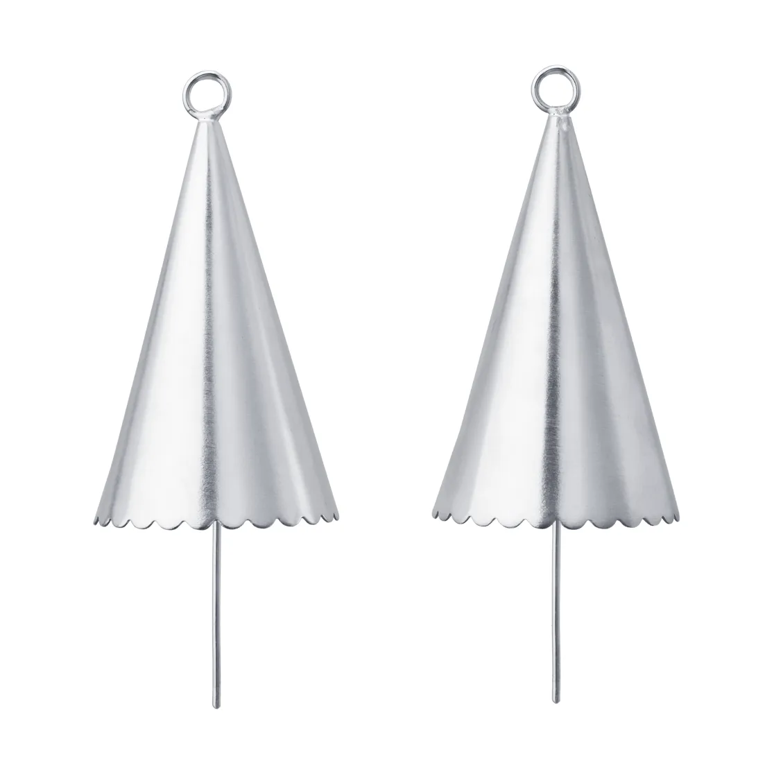 Zawieszka dekoracyjna Cone bell 2-pack, Srebrny Ferm Living
