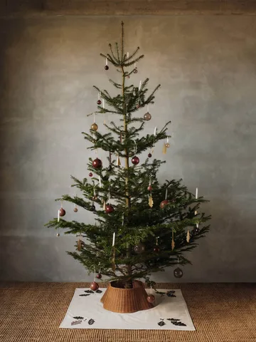 Zawieszka dekoracyjna Holly leaf 13,5 cm, 4 szt. - Mosiężny - Ferm Living