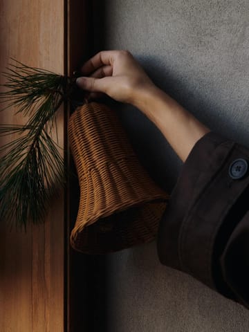 Zawieszka dekoracyjna pleciona dzwonki, 20 cm 2 sztuki - Naturalny - Ferm Living