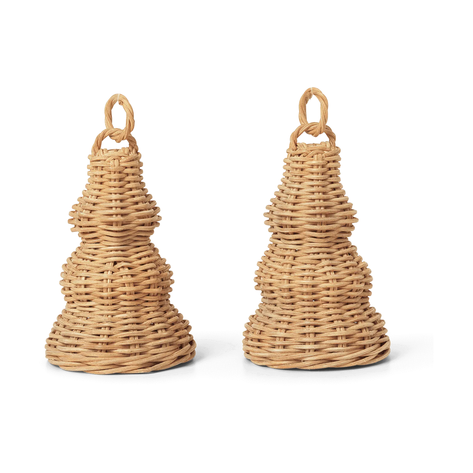 Zawieszka świąteczna Braided Bell Baubles 2-pak, Natural Ferm Living