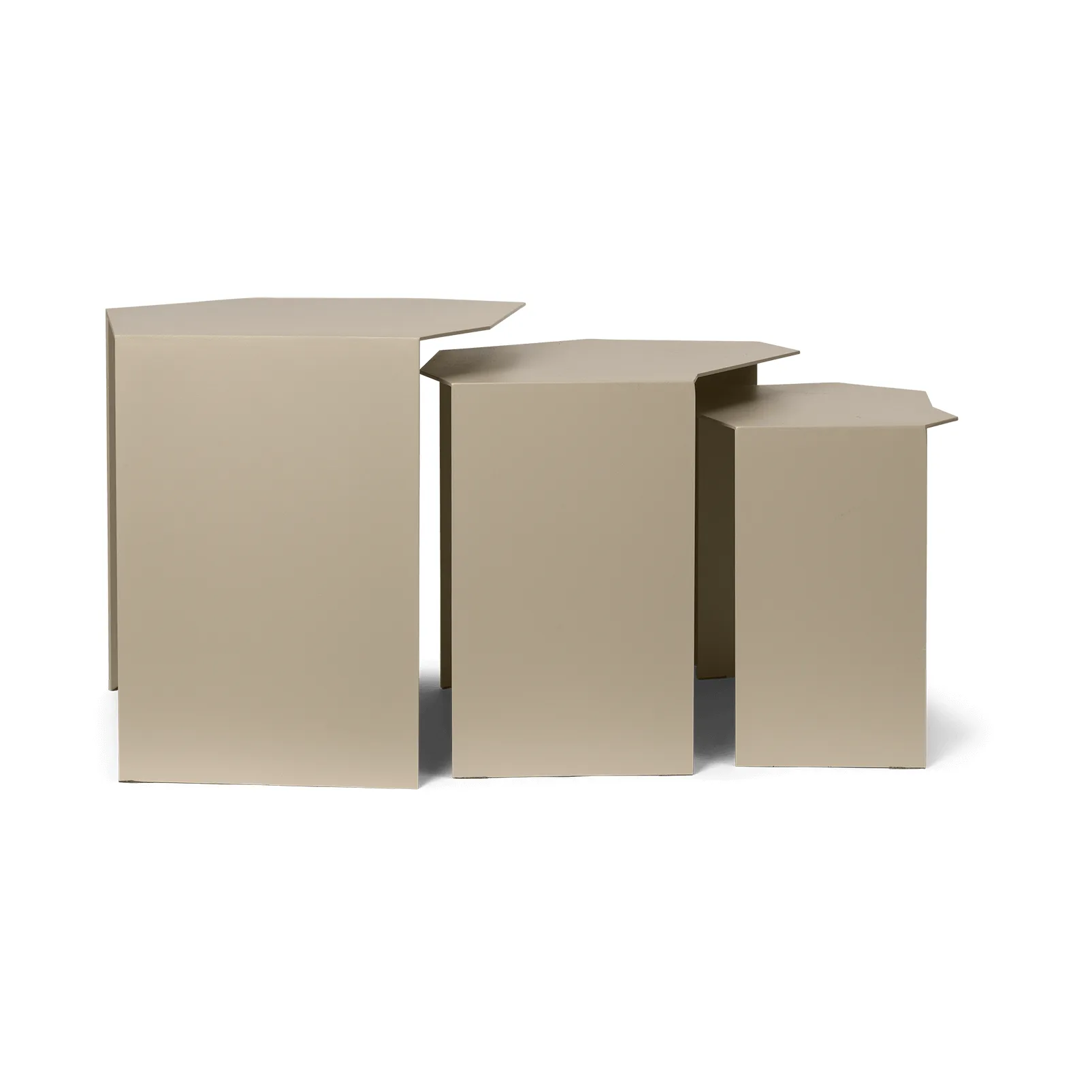 Zestaw 3 stolików Shard cluster, Cashmere Ferm Living