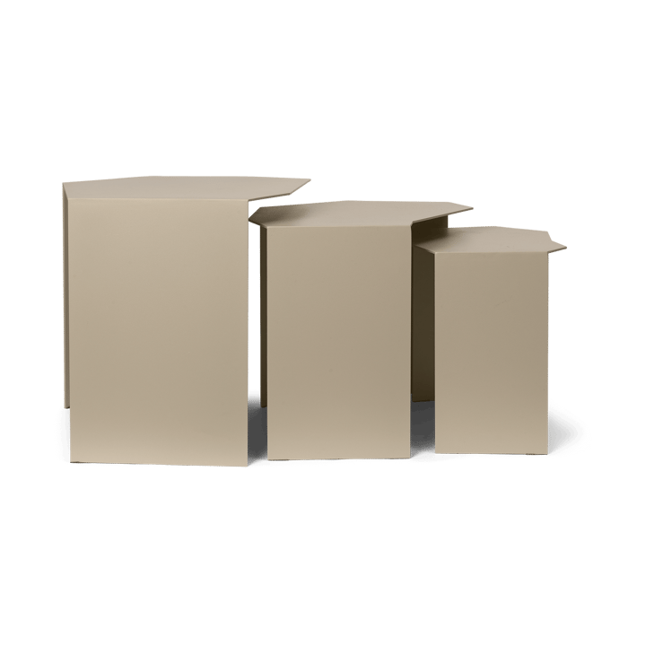 Zestaw 3 stolików Shard cluster, Cashmere Ferm Living