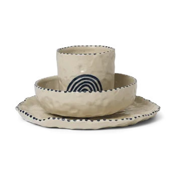 Zestaw dla dzieci Naive 3 części - Deep blue - Ferm Living