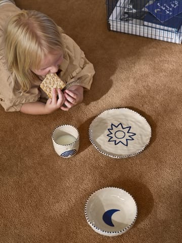 Zestaw dla dzieci Naive 3 części - Deep blue - Ferm Living