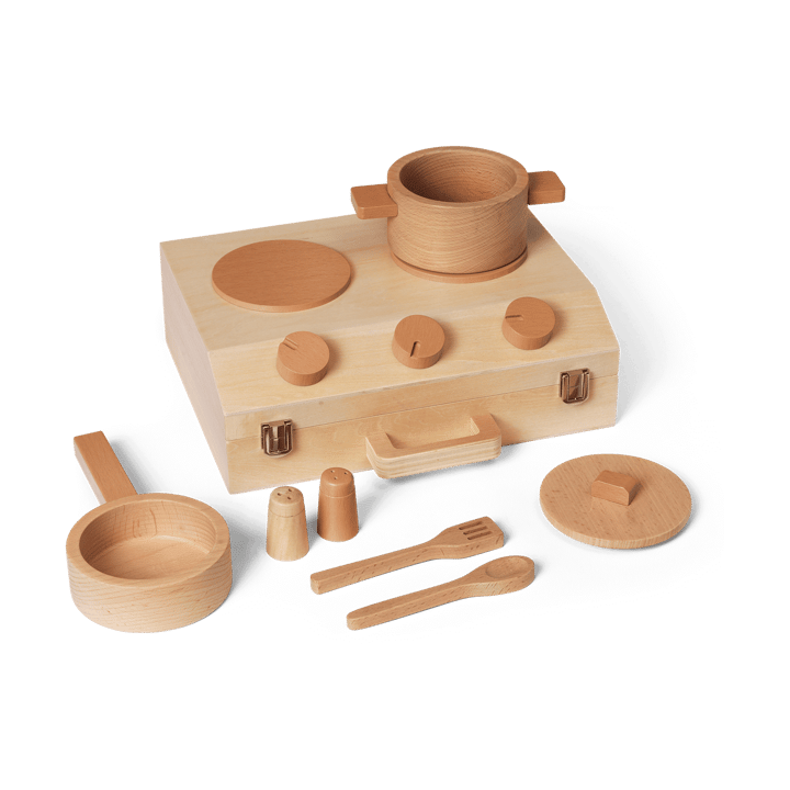 Zestaw do gotowania Toro Suitcase Kitchen dla dzieci - Natural - Ferm Living