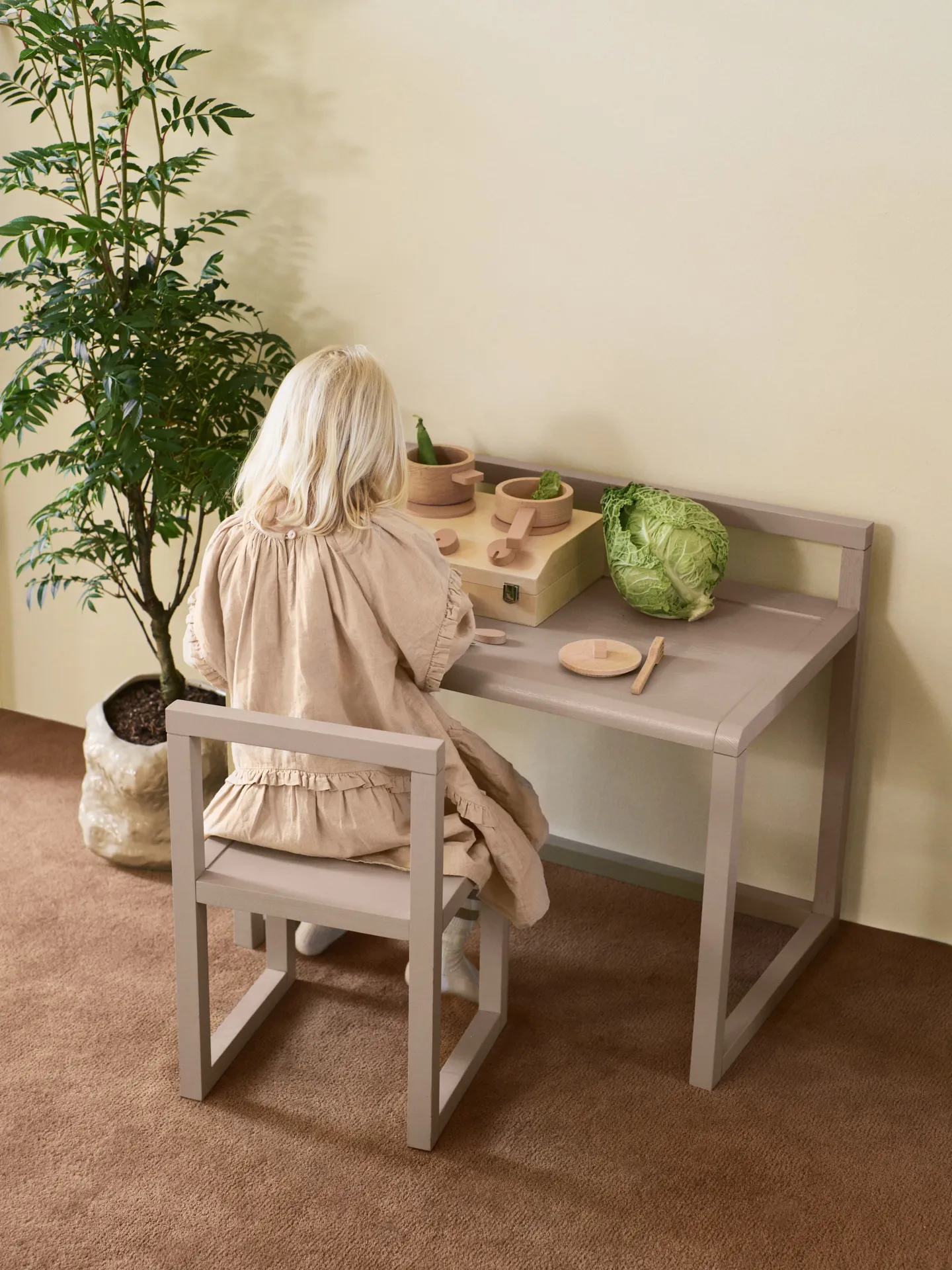 Zestaw do gotowania Toro Suitcase Kitchen dla dzieci, Natural Ferm Living