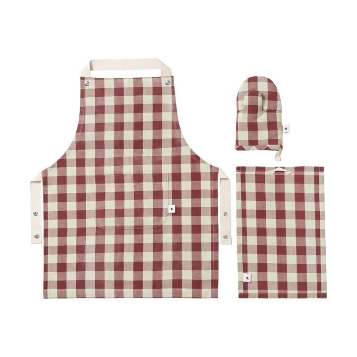 Zestaw kuchenny dla dzieci Bothy - 3 części, cinnamon-grey-green - Ferm Living