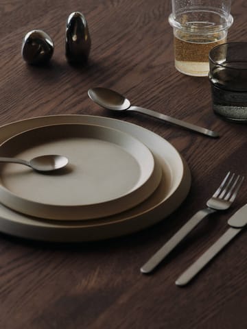 Zestaw sztućców Stelo, 4 częściowy - Stal nierdzewna szczotkowana - Ferm Living