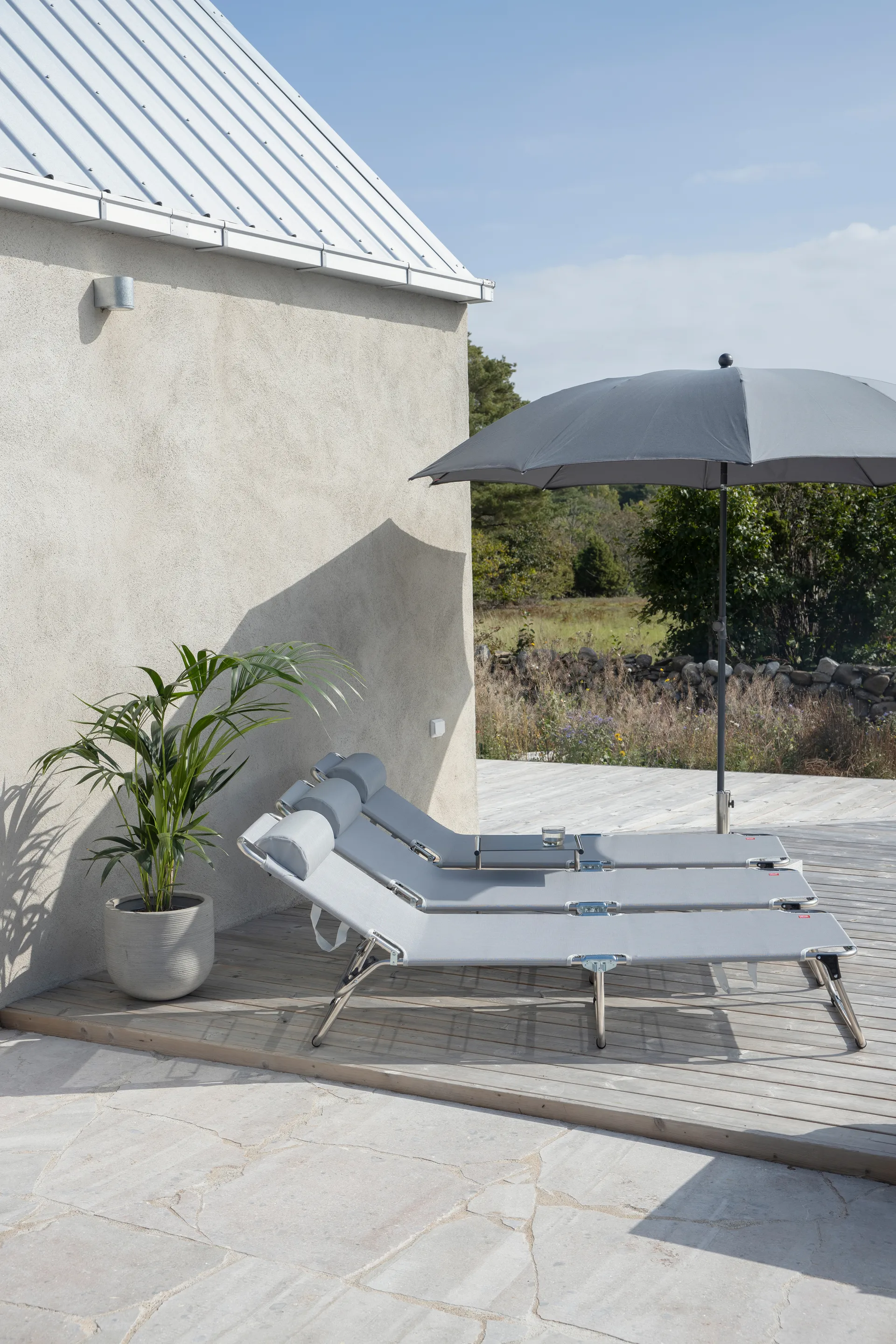 Fiesta Poduszka na plecy i siedzisko, Textaline grey Fiam