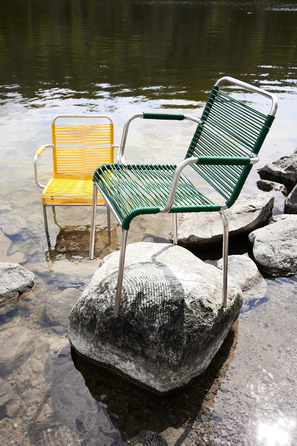 Krzesło wypoczynkowe Mya Spaghetti, Dark green Fiam