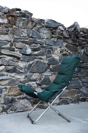 Leżak Fiesta Soft - Materiał ciemnozielony-stojak aluminiowy - Fiam