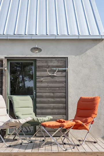 Leżak Fiesta Soft - Materiał w kolorze szałwiowej zieleni-stelaż aluminiowy - Fiam