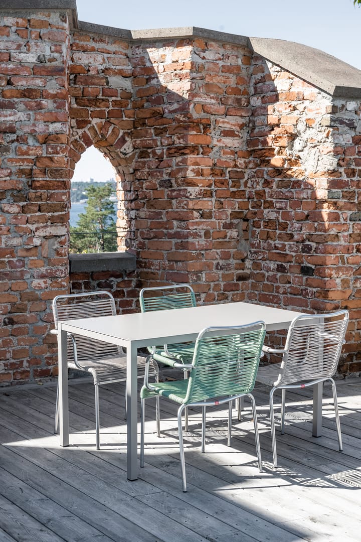 Mya aluminiowy fotel , Sage green Fiam