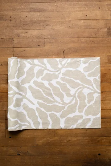 Bieżnik Leaves - Sand, 45x180cm - Fine Little Day
