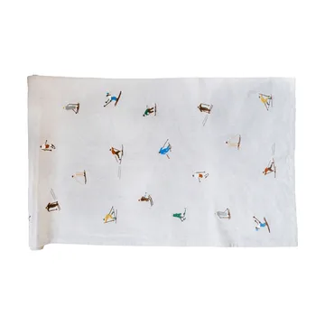 Bieżnik na stół Skiers - Naturalny, 45x150 cm - Fine Little Day