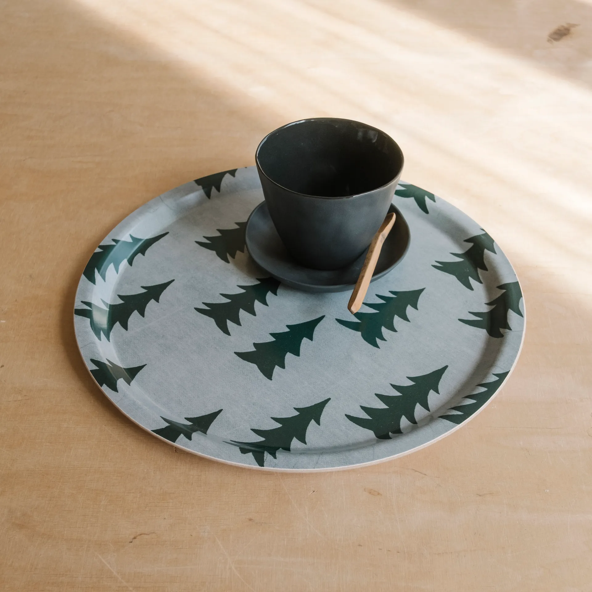 Choinka taca 31 cm, Zielony Fine Little Day